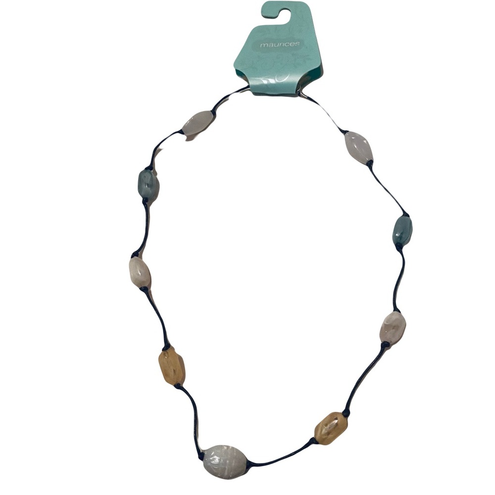 Vintage Maurices Multicolor Beaded Necklace - Picture 5 of 9